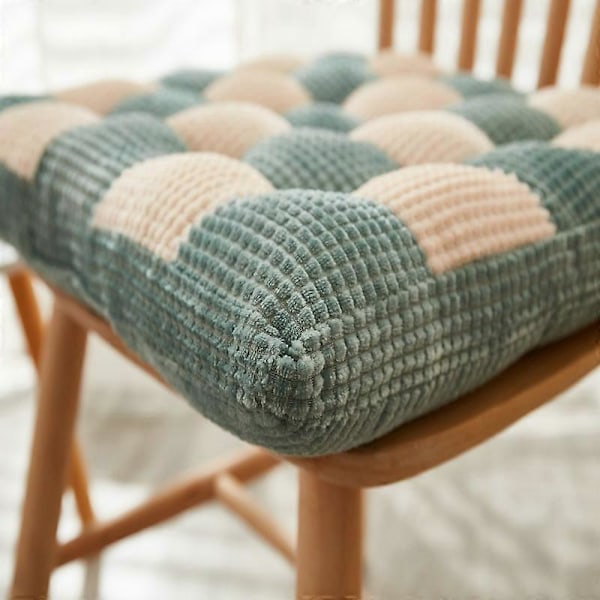 Udendørs firkantet sædehynde terrasse gulvpude hynde yoga stue sofa balkon meditationsmåtte, 16,5x16,5 tommer - Kaffefarve
