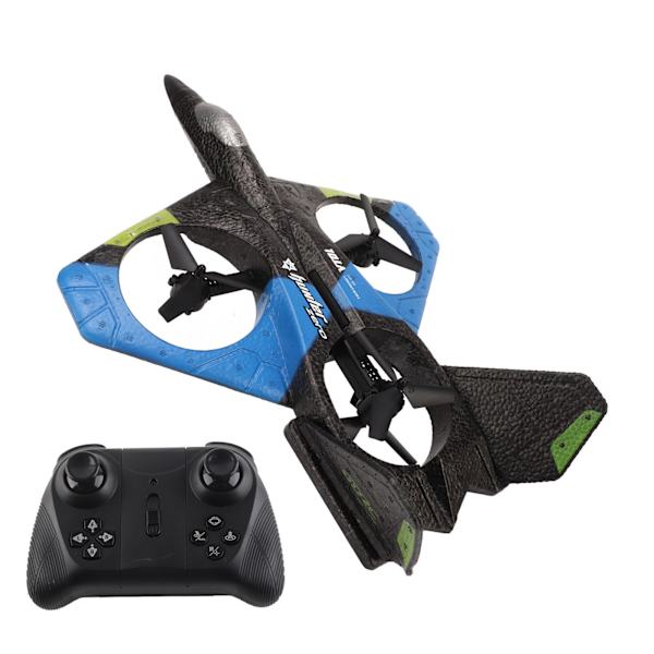 RC-lentokone LED-lampulla 2.4GHZ Super Remote Glider pojille ja tytöille Syntymäpäivälahjat Sininen Dual Battery