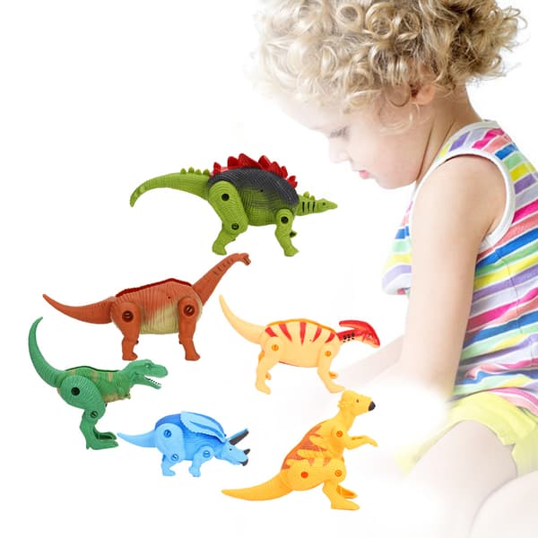 6 stk dinosaur egg svært simulering deformasjon dinosaur modell barn leketøy deformasjon dinosaur egg
