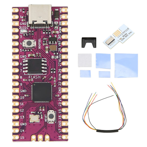 til RasPi Board Dual Core 264KB ARM Cortex M0+processor fleksibelt mikrocontrollerkort med SD2SP2 SDLoad SDL-adapter Hvid