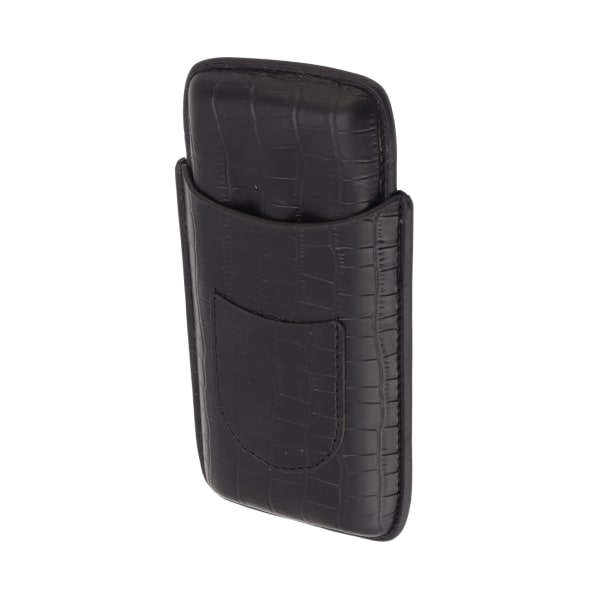 Cigarholder bærbar tæt syning farvefast letvægts 3 finger cigar humidor etui til rejse hjem