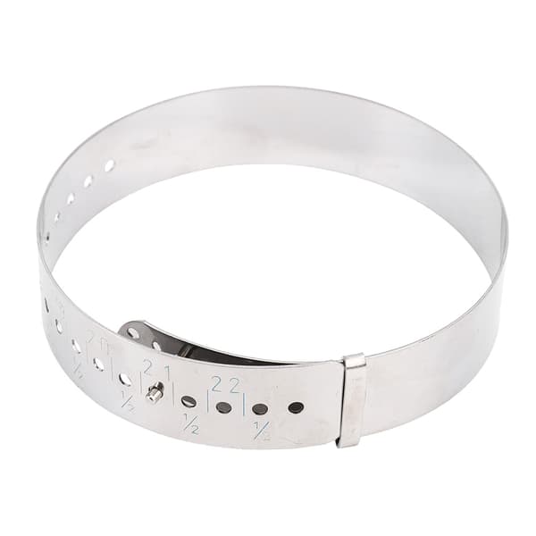 Armbåndsmåler Justerbar Størrelsesværktøj til Håndled 15~23cm Ringjustering Rustfrit Stål
