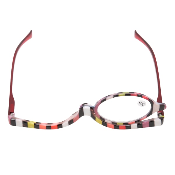 Kosmetiske briller Roterende forstørrelsesglas Makeup Læsebriller til Performance Party +2,50