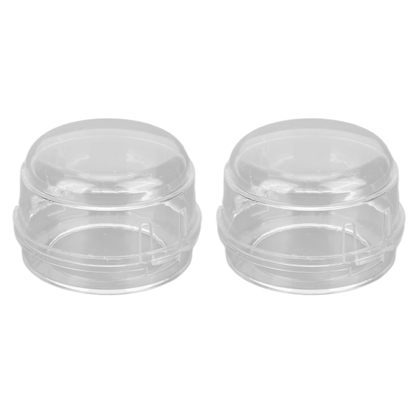 2 stk Gasskomfyr knottdeksler Barnesikkert gasskomfyr knottdeksler Protector for Home KitchenTransparent