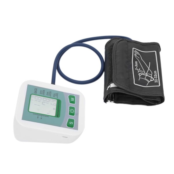 Elektrisk arm Blodtrykksmåler Digital Display Blodtrykksdetektor Måling Tester