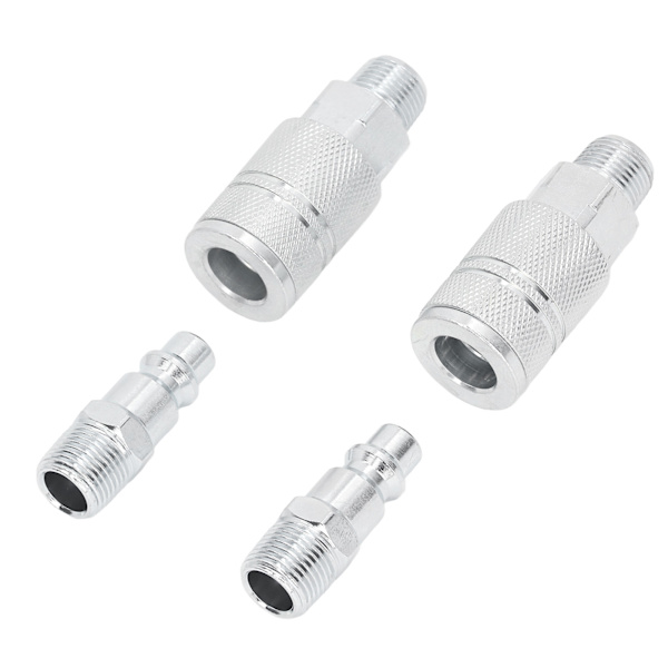 Luftslange Fittings 2 Ekstern Forbindelse 2 Ekstern Stik 3/8 Tommer NPT Industrielle Luftkompressor Hurtigkobling Fittings