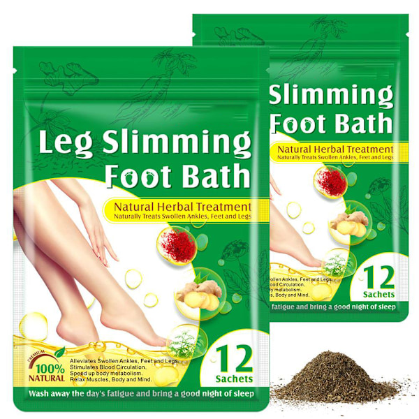 12 Pack Lymphatic Drainage Ginger Foot Soak Bag Ginger Foot Bath Foot Care Leg Slimming Foot Bath Bag Improve Sleep