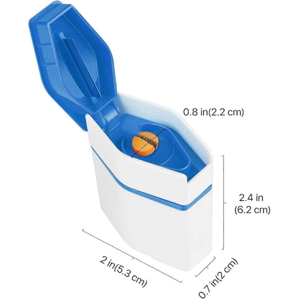 Pilleknuser & -deler, 3-i-1 Medicin Tabletknuser Splitter Organizer Mini Pillehakker