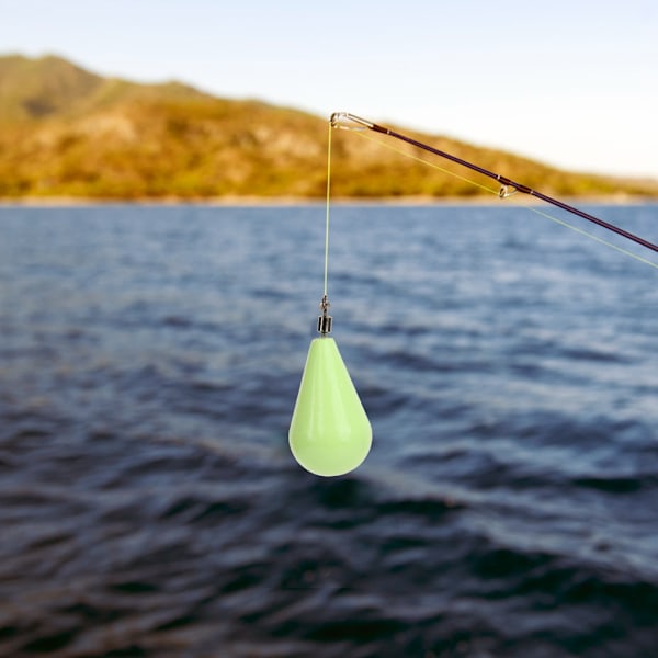 Lure Lysende Jig-hoved Bly Dybvandssynke Vægt Fiskemad Fiskegrej40#, 2 stk.