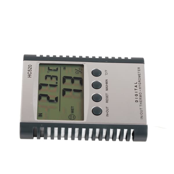 LCD Digitalt Termometer Hygrometer Digital Temperatur Fuktighet Tester Måler Innendørs Utendørs