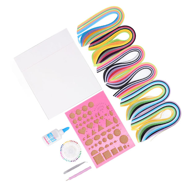 Pappersquilling-kit Student Vuxen DIY-hantverk Konst Färgat papper Handgjorda pappersquilling Ritverktyg