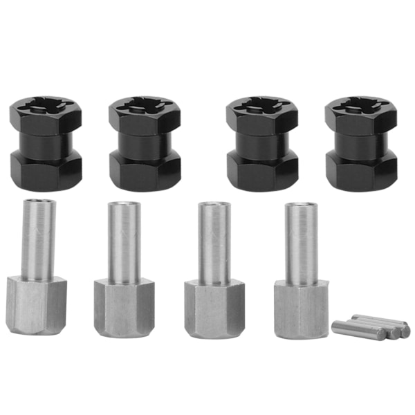 RC-förlängningshjul Hex Hub-drivrutinsadapter Passar för D90 AX10 CC01 SCX10 F350 Svart