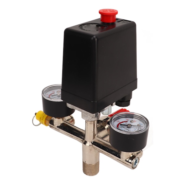 Tryckbrytare för luftkompressor, regulator, manometrar, automatisk styrventil 0‑12BAR 0‑180PSI