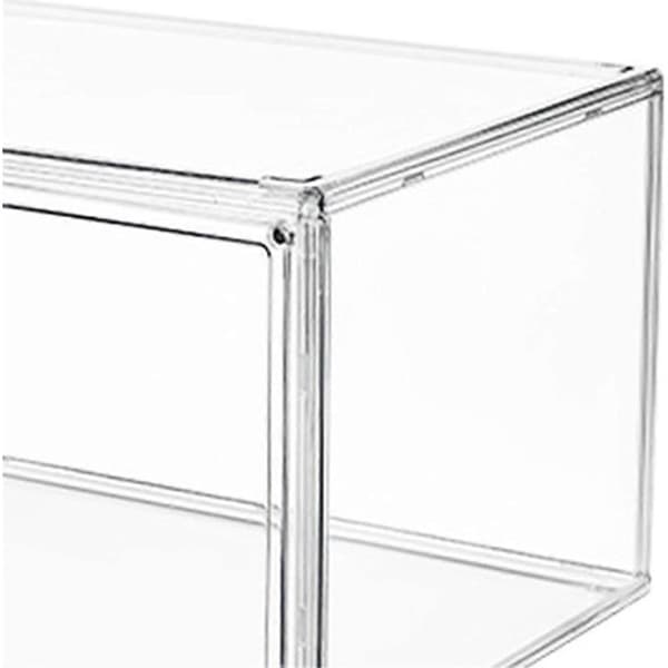 Transparent stegeformad displayställ, förvaringslåda 27 x 25,5 x 36 cm