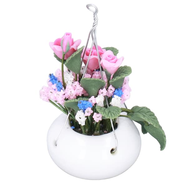 Mini blomsterpotte levende udsøgt 1:12 miniature scene model dukkehus tilbehør til over 3 år