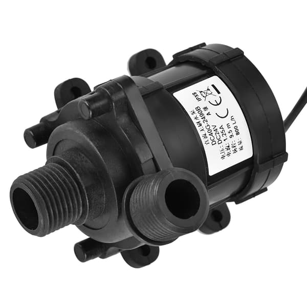 DC 24V 750L/H Borstlös Mini Vattenpump, Ultratyst