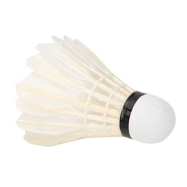 3st Badminton Small Board Fjädrar Ankfjäder träningsbollar Vindtäta för utomhussporter (Vit)