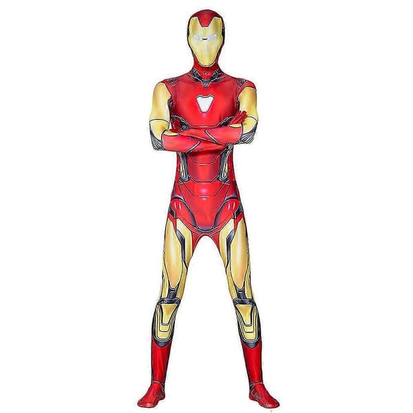 Iron Man Cosplay Kostume Bodysuit til Mænd Heldragt Karneval Party 180