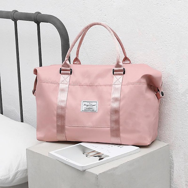 Weekendbag for kvinner Søt Reiseveske Gym Duffelbag med Toalettveske Håndbagasje Overnatting Bag med Vått Rom