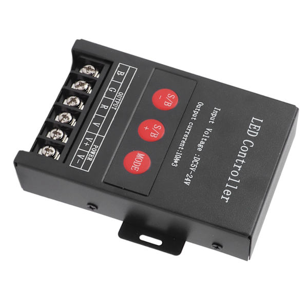 RGB LED-controller med høj effekt, trådløs jernkappe, 15 tilstande, farverig lyscontroller til KTV, hotel og hjem