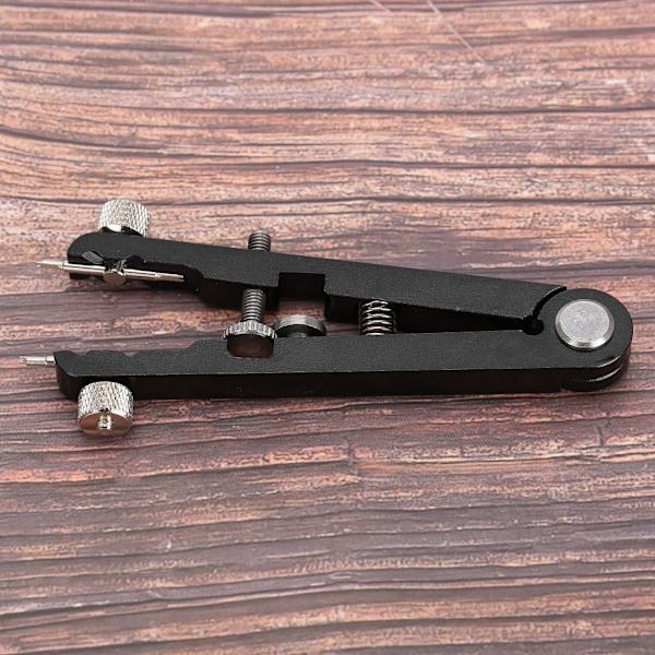 6825 Alloy Watch Rem Remover Adjuster Tool V-formad fjäderstångstång (svart 6-stift)