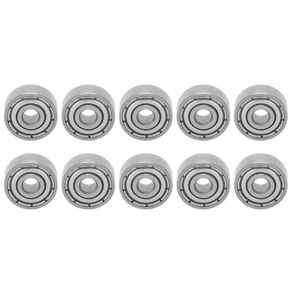 10 stk kuglelejer i rustfrit stål mute rullende skateboard hjuldrev tilbehør S623Z