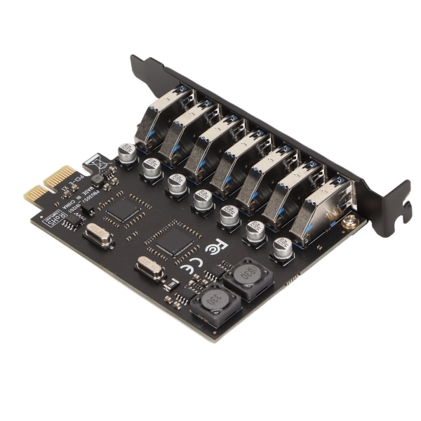 Adapterkort PCIE til USB 3.0 7 porte 5 Gbps hurtig transmissionshastighed USB-moduludvidelseskort 5V