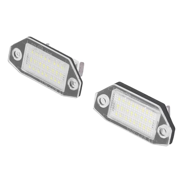 Bil nummerpladelys hvid LED 12‑24V plastik Plug and Play passer til Ford Focus C‑MAX 2003‑2018