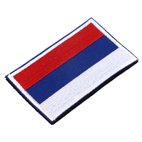 European Country Flags Patch World National Krok och Loop Badge Broderad Patch Accessoar Ryssland