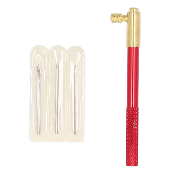Broderinåler i trehåndtak Heklet Perle Broderi Sying Broderi Punching Needle Kit