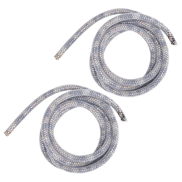 2 st Rhinestone Trim 6mm/0.2in DIY Sy Dekoration Kläder Tillbehör för Bröllopsklänning Vit Mesh Leopard Rhinestone