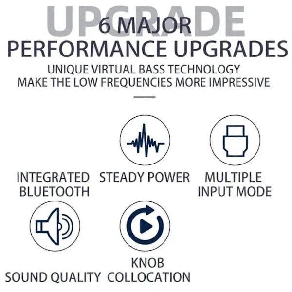 Dsp2.0 Bluetooth 5.0 Effektforsterker Stereo Divisjon Tws Parring