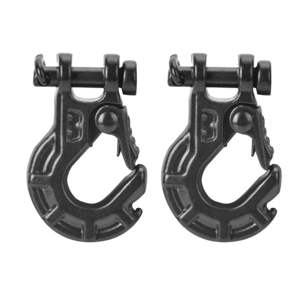 2 STK Fjernkontrollmodell Kjøretøytilbehør Metallvinsjkrok 1/10 tilhengerkrok for RC4WD Advar