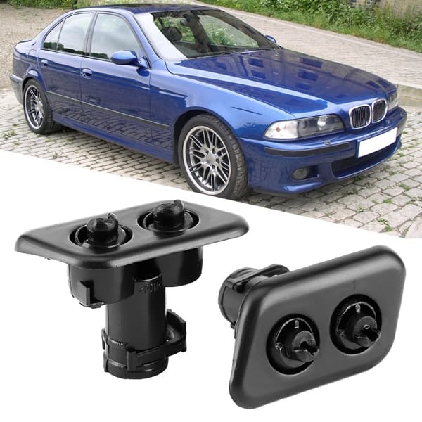 Par frontlysspylerdyser 61678360661 passer til E39 525i 528i 530i 540i M5 1999-2003