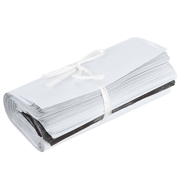 100 stk tykke polyetylen vanntette selvforseglende logistikkleveringsposer (17x29cm)