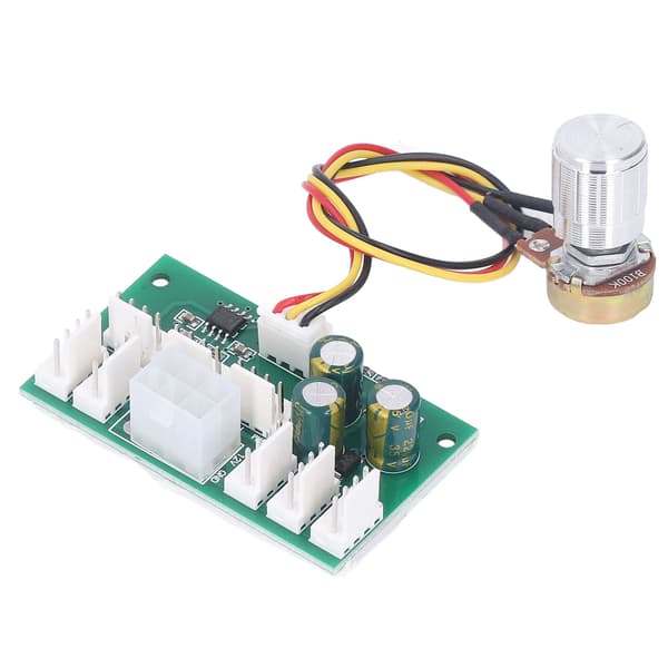 Kylfläktnav PWM PC-chassi 8-vägs splitter hastighetskontrollmodul 4-stiftsadapter 12V