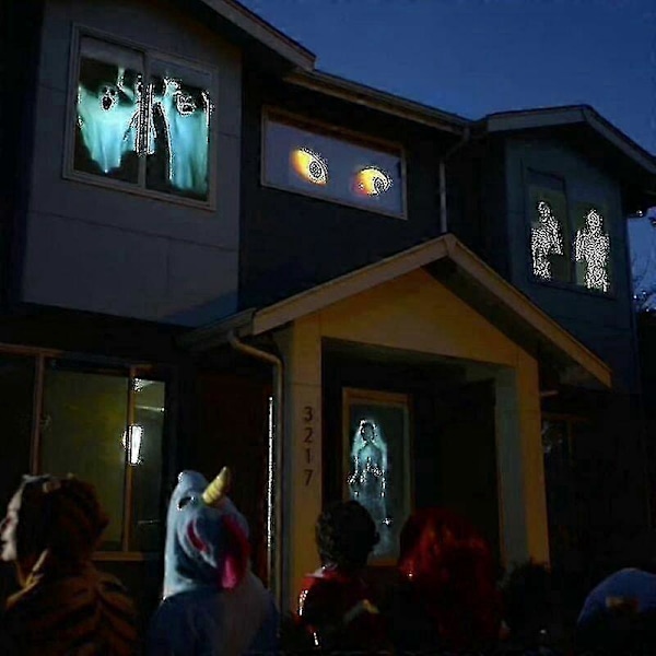 Jul Halloween Holografisk Projektor Vindusprojektor Led Holografisk Projeksjonslampe, 12 Filmfestivaler, Brukes Til Jul Og Halloween ZD.16