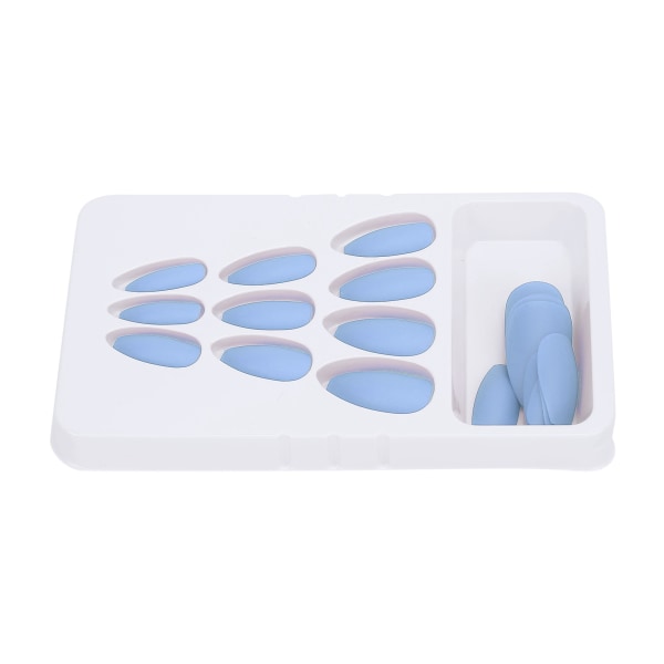 24 STK falske negler Lang trykk Full deksel Fake Color Art Nails for DIY Nail Art SalonF131