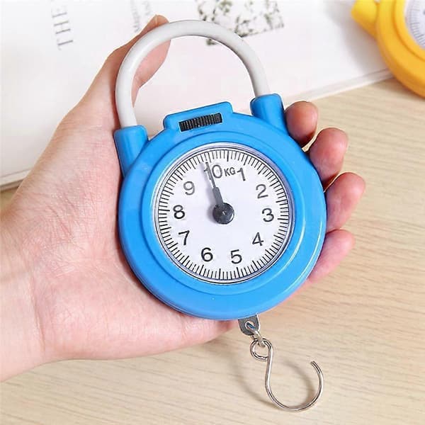 10 kg Mechanical Dial Scale, Kitchen Scale with Tape Measure, Yellow