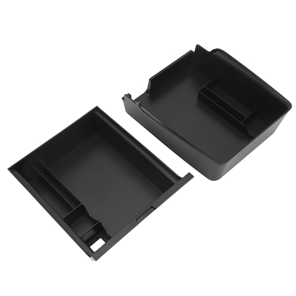 Center Console Opbevaringsbakke ABS Armlæn Organizer Box Cubby Skuffebeholder Udskiftning til Tesla Model 3 Y Uden Silikonepuder
