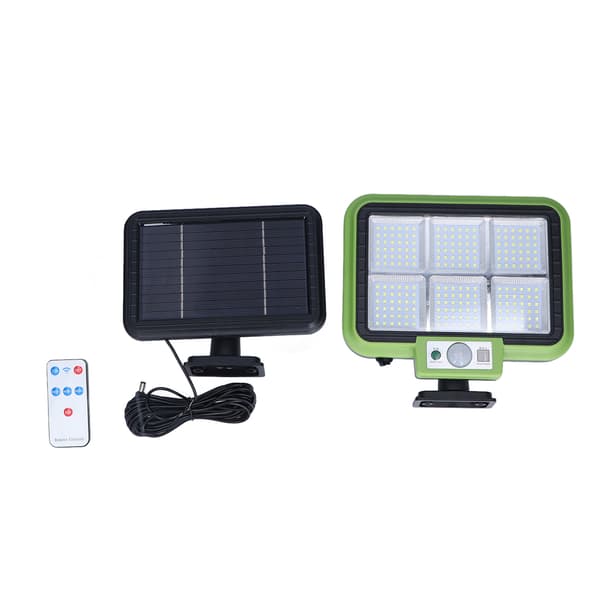 Solarlys med roterbare paneler, oppladbart batteri, bevegelsessensorfunksjon, vanntett belysningsenhet for hager