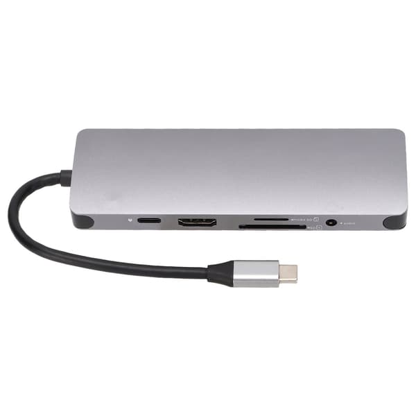 Multifunktionel Hub 9 i 1 Hurtig Transmission Varmeafledning High Definition Multimedia Interface Hub