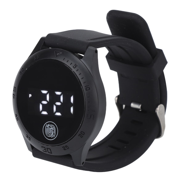 HZ2030 LED Digital Watch Korean Style Vandtæt Touch Stilfuldt Armbåndsur til Mænd Kvinder Studerende Sort