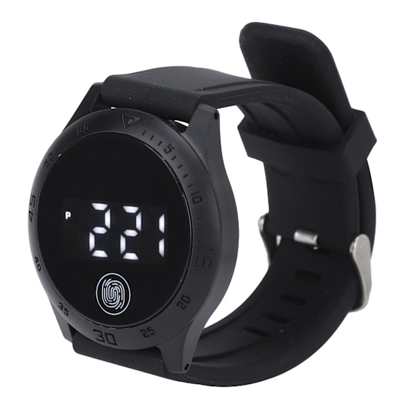 HZ2030 LED Digital Watch Korean Style Waterproof Touch Snygg watch för män Kvinnor Studenter Svart