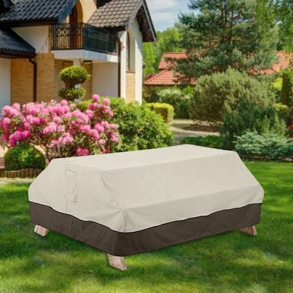 177x139x76cm Vattentät Picknickbordsskydd för Utomhusmöbler Dammskydd