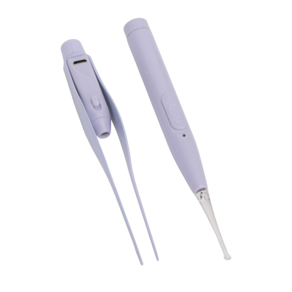 Ørevoksfjerner Multifunktion Blød LED-belysning Sikker USB Genopladelig Visual Ear Cleaner til babybørn