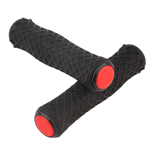 1 par skridsikre ultralette silikone cykelstyr greb cover cykel tilbehør til mountainbike (sort)