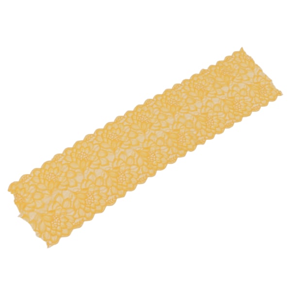 Spetsband 10 meter 23 cm bredd trendig DIY klippbar mjuk stretch mesh nylon spetsband trim för sömnad guld
