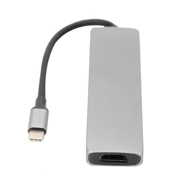 6 i 1 Type-C til HD Multimedia Interface Hub Adapter Konverter USB3.0 Video Audio Interface