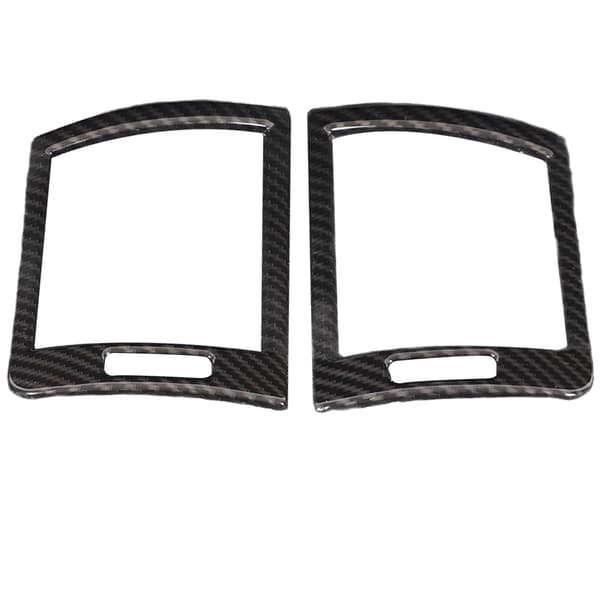 2 stk. Bil Dashbord Side Luftutløpsramme Deksel Trim Karbonfiberstil Erstatning for 3-serie E46 1998-2004